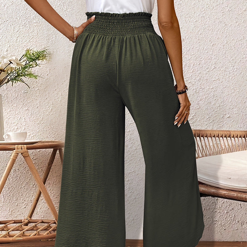 Pantalon large femme décontracté à effet croisé✈️【Chéri(e), deux articles avec livraison gratuite】