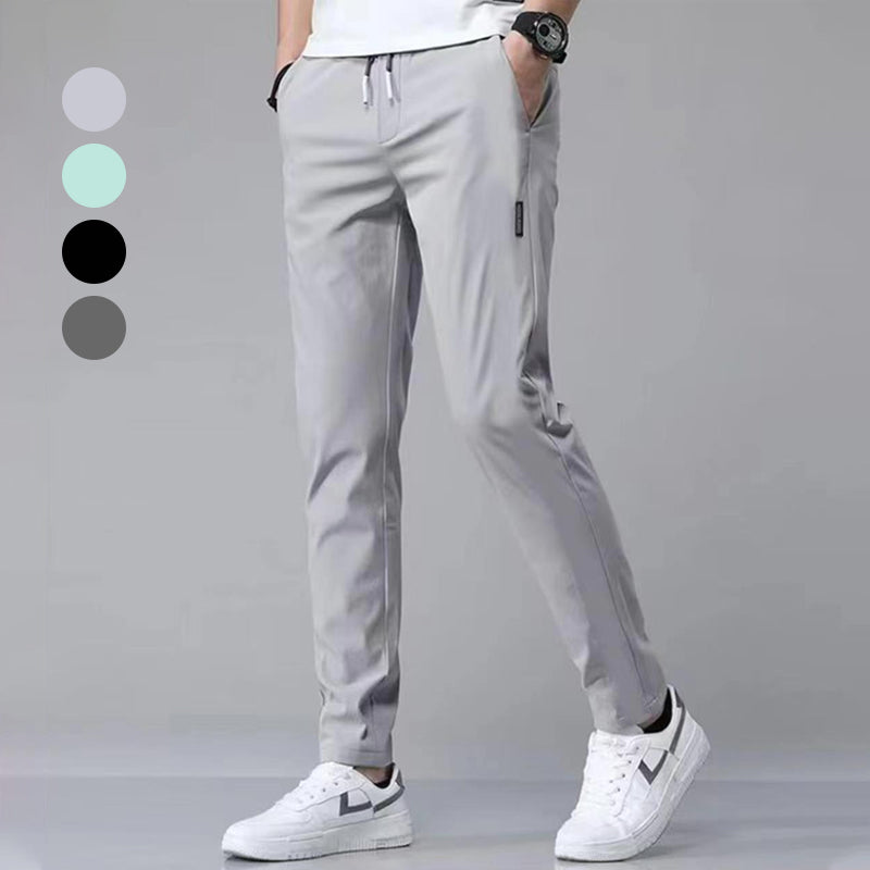 🏃‍♂️  Pantalon de survêtement en soie glacée pour homme – Séchage rapide, coupe ample, léger ❄️
