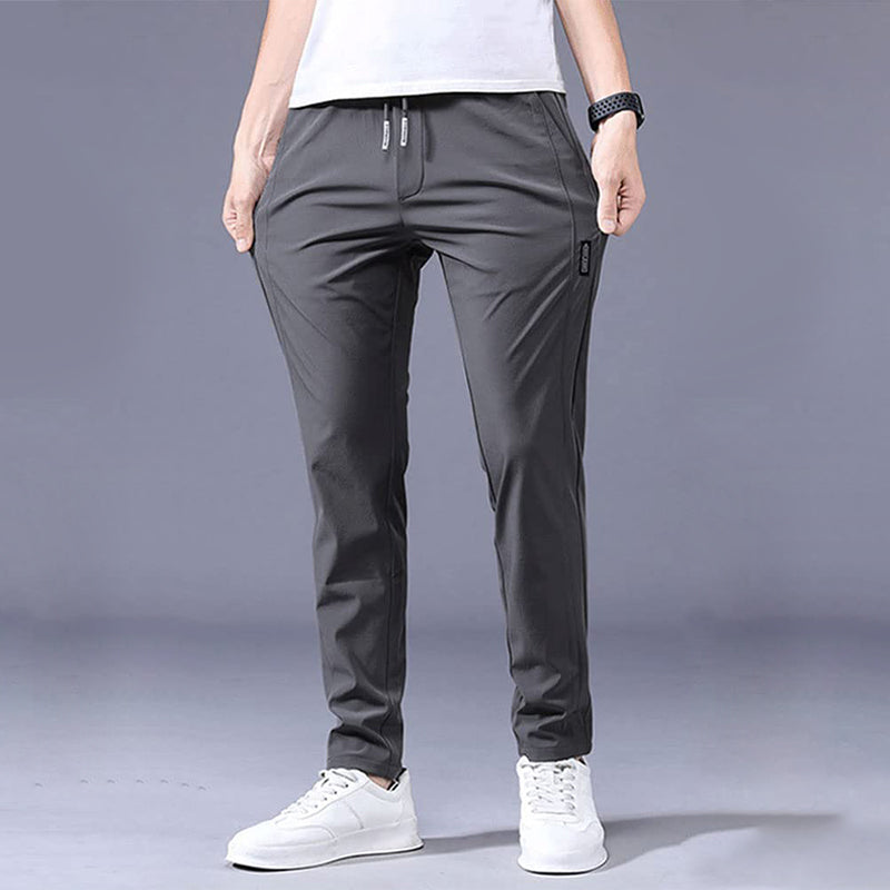🏃‍♂️  Pantalon de survêtement en soie glacée pour homme – Séchage rapide, coupe ample, léger ❄️