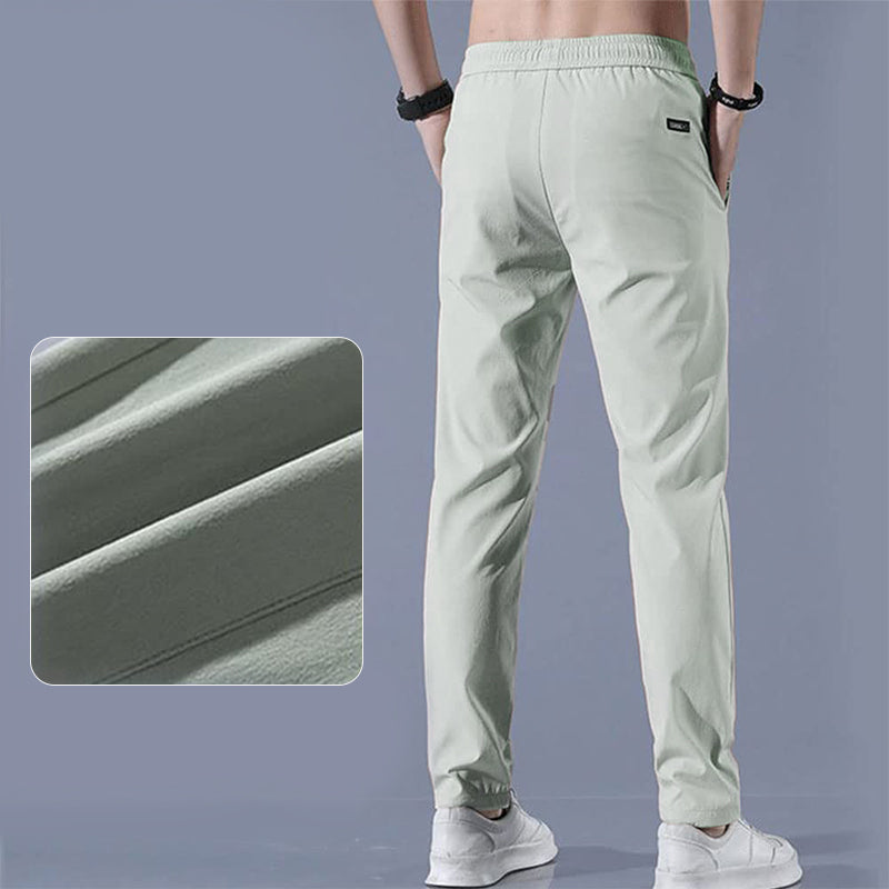 🏃‍♂️  Pantalon de survêtement en soie glacée pour homme – Séchage rapide, coupe ample, léger ❄️