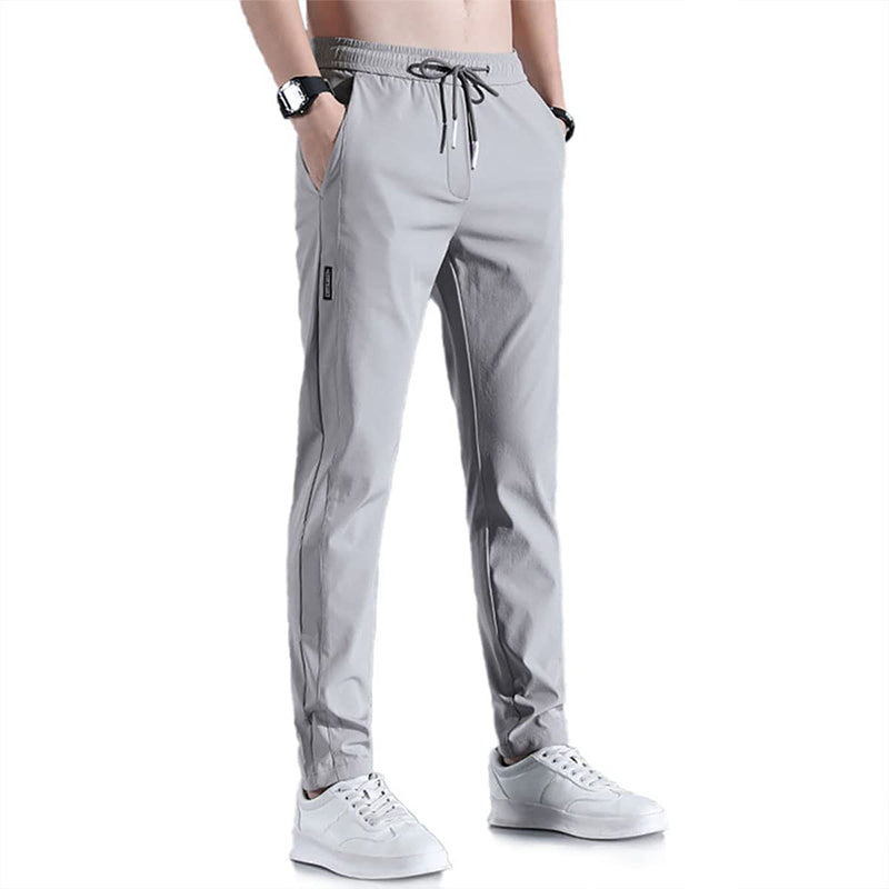 🏃‍♂️  Pantalon de survêtement en soie glacée pour homme – Séchage rapide, coupe ample, léger ❄️