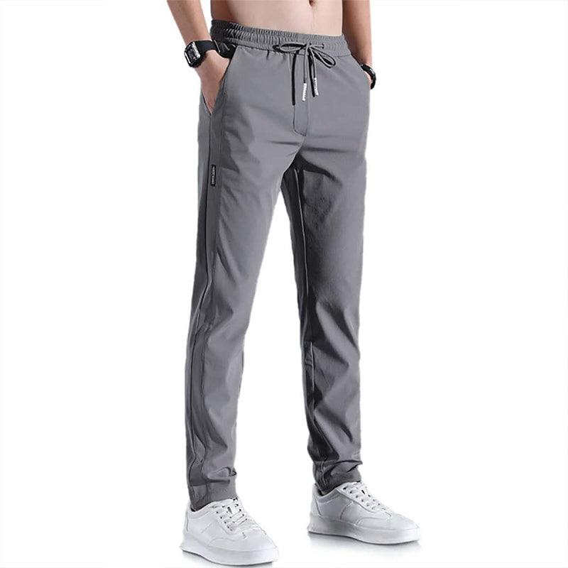 🏃‍♂️  Pantalon de survêtement en soie glacée pour homme – Séchage rapide, coupe ample, léger ❄️