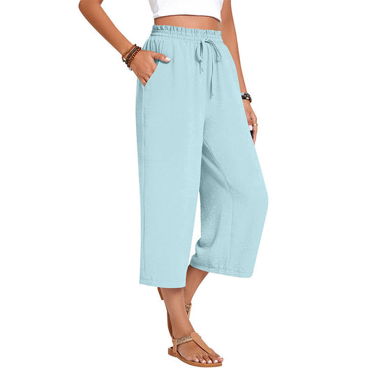 💃 Le pantalon d'été parfait : Coupe large, taille élastique & tombé flatteur !