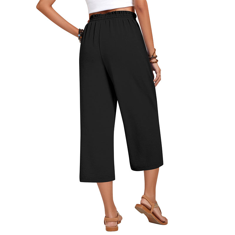 💃 Le pantalon d'été parfait : Coupe large, taille élastique & tombé flatteur !