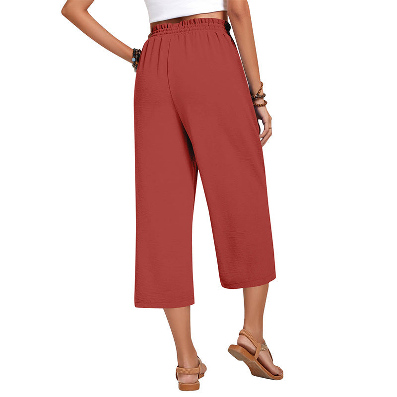 💃 Le pantalon d'été parfait : Coupe large, taille élastique & tombé flatteur !