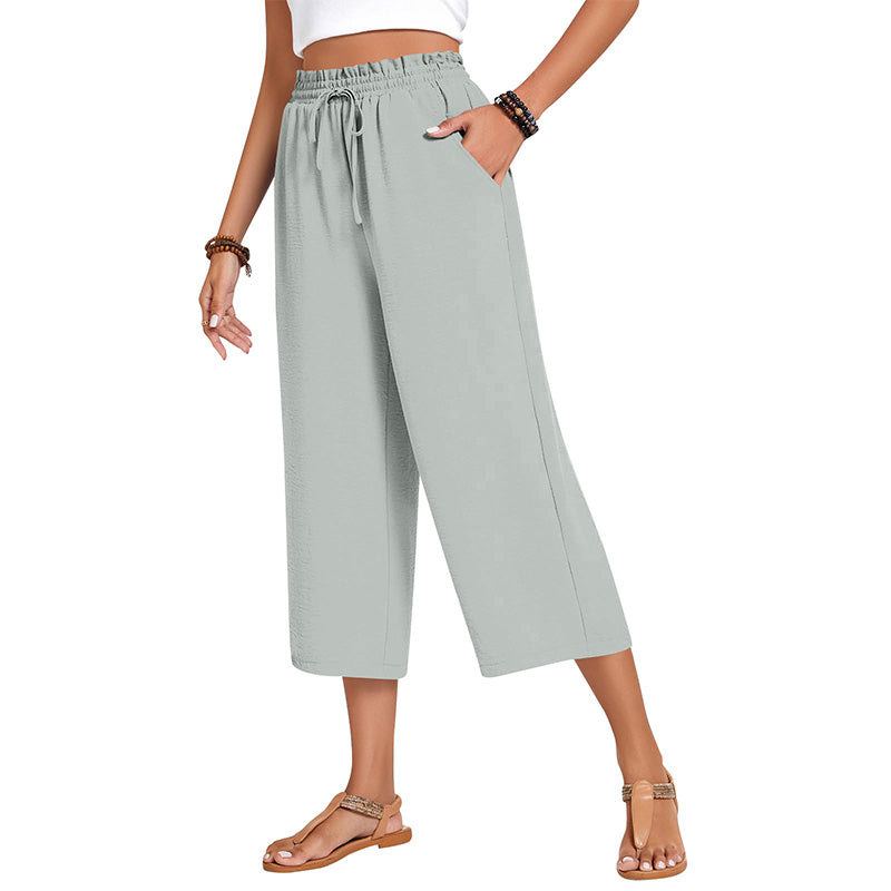💃 Le pantalon d'été parfait : Coupe large, taille élastique & tombé flatteur !