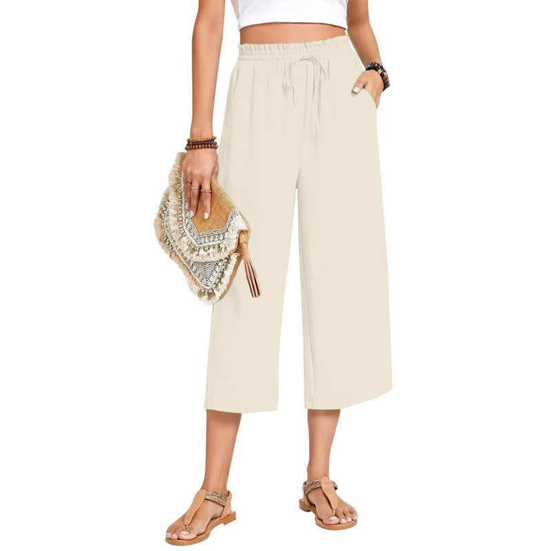 💃 Le pantalon d'été parfait : Coupe large, taille élastique & tombé flatteur !