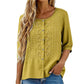 ⭐ Plus de 5.000 avis positifs ! ⭐ Blouse en coton et lin brodée pour femme