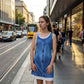 🔥 50 % DE RÉDUCTION 👗 Robe deux pièces à imprimé denim (imitation) ✨ Look superposé tendance, coupe élégante et confort tout au long de la journée 💙