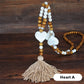 Collier long pour femme, style bohème rétro, pour vacances à la plage et tenue de tous les jours