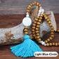 Collier long pour femme, style bohème rétro, pour vacances à la plage et tenue de tous les jours