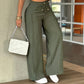 Pantalon Taille Haute Jambe Droite – Couture frontale, élastique dos & coupe flatteuse – Parfait pour un look élégant au quotidien 🌿
