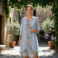 Robe midi à motifs floraux pour femme