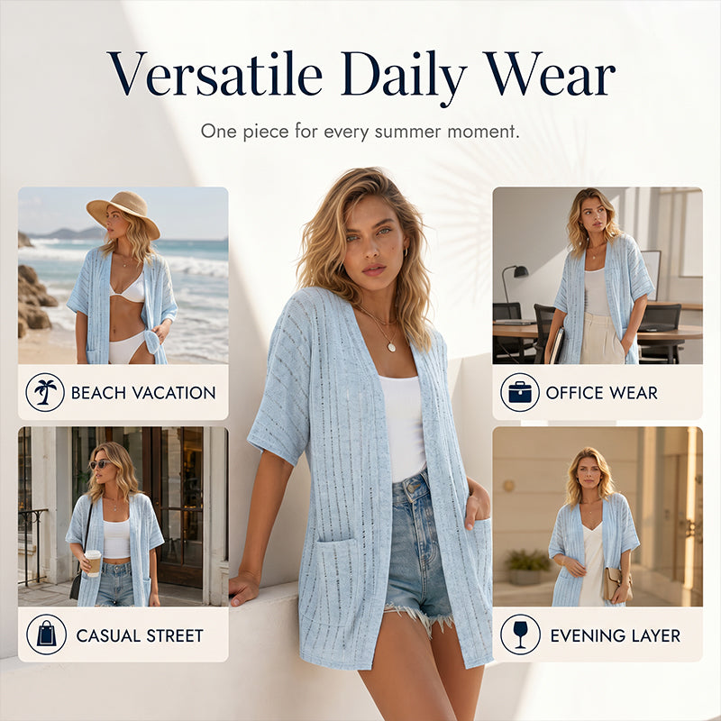 Cardigan d'été léger pour femme