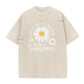 👗 50 % DE RÉDUCTION ! 🌸T-Shirt Unisexe Imprimé Marguerite Vintage Lavé Coupe Ample