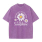👗 50 % DE RÉDUCTION ! 🌸T-Shirt Unisexe Imprimé Marguerite Vintage Lavé Coupe Ample
