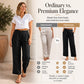 Pantalon indispensable 🔥👖 en lin léger mélangé – Coupe fluide et jambe droite classique, parfait pour le travail ou la fin de semaine
