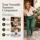 Pantalon indispensable 🔥👖 en lin léger mélangé – Coupe fluide et jambe droite classique, parfait pour le travail ou la fin de semaine