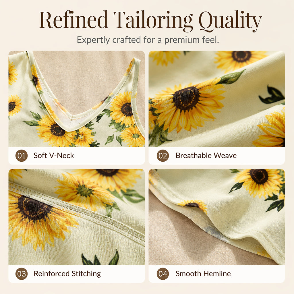 Robe maxi imprimée à bretelles