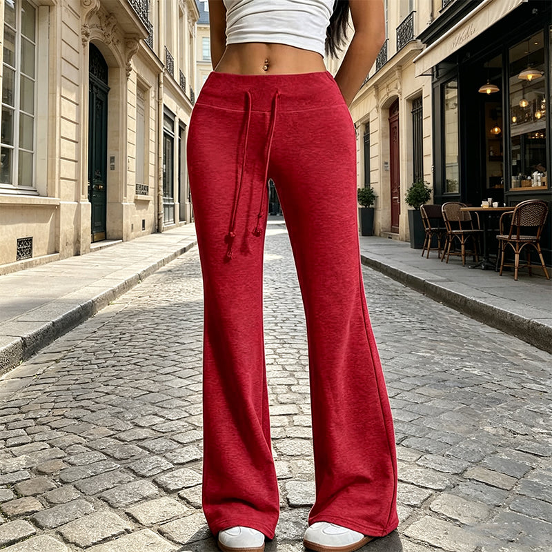 🌸Promotion exceptionnelle : 50 % de réduction👖Pantalon évasé taille haute pour femme