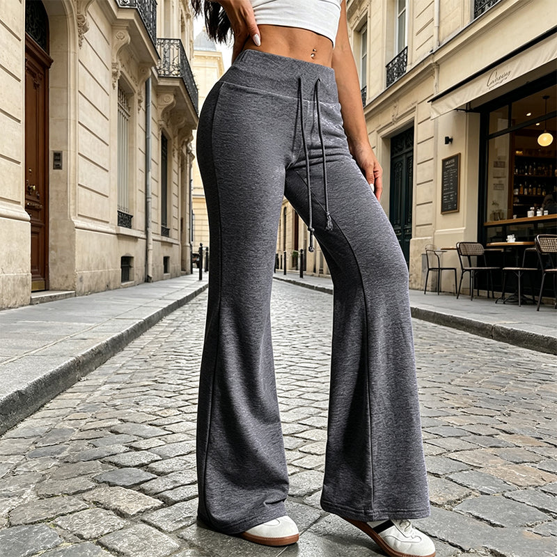🌸Promotion exceptionnelle : 50 % de réduction👖Pantalon évasé taille haute pour femme