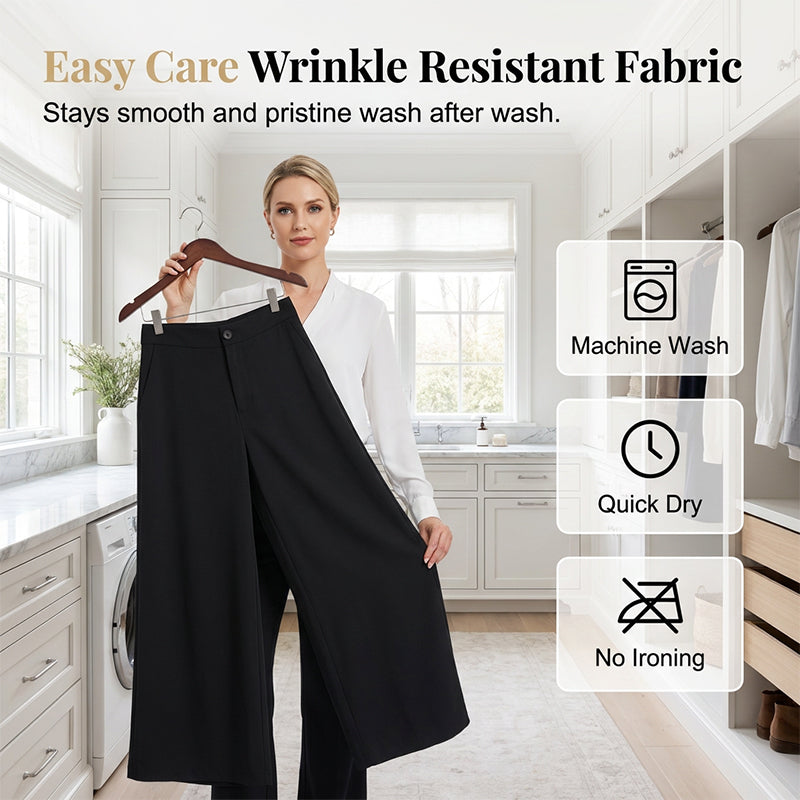 Pantalon de détente palazzo pour femme, coupe ample et confortable