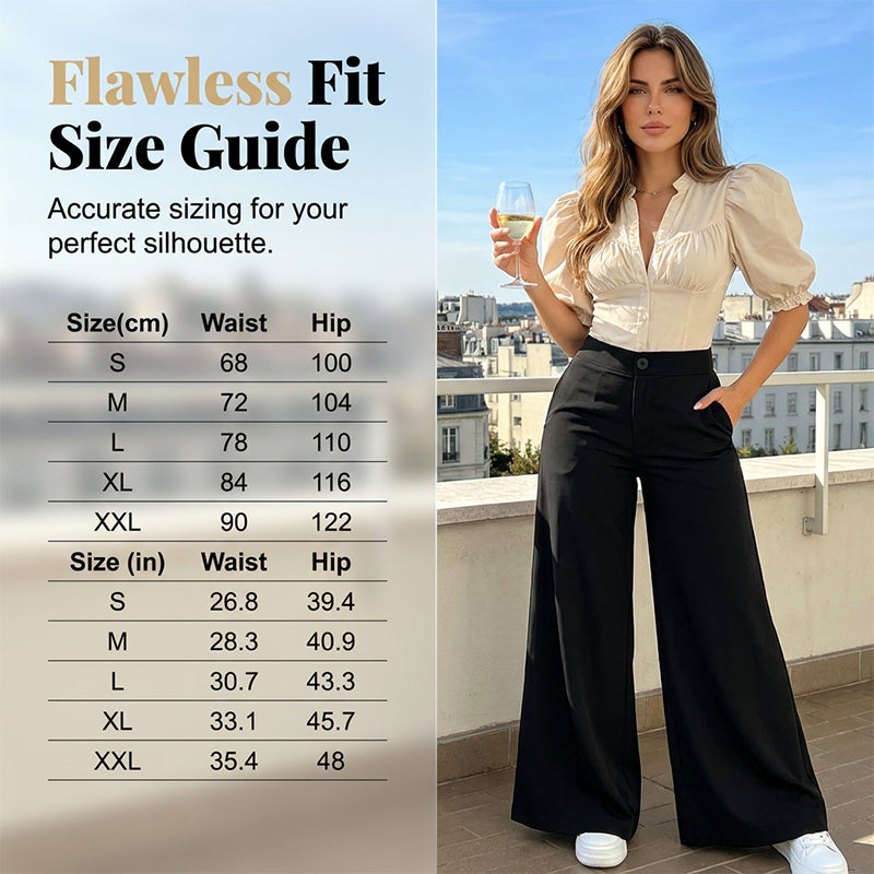 Pantalon de détente palazzo pour femme, coupe ample et confortable