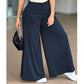 Pantalon de détente palazzo pour femme, coupe ample et confortable