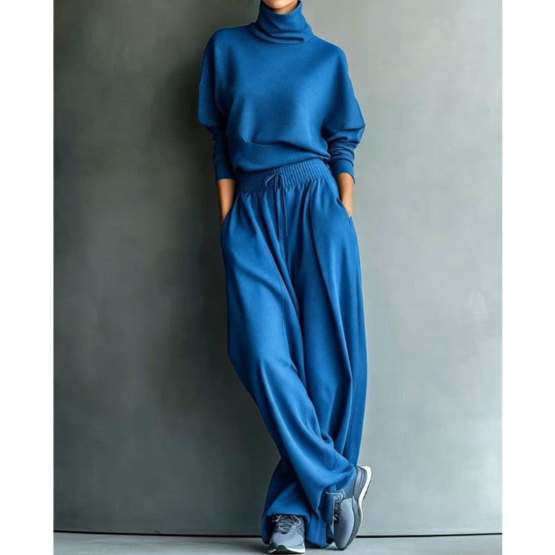 ✨ Ensemble Femme 2 Pièces – Haut Élégant & Pantalon Décontracté, Coupe Confortable