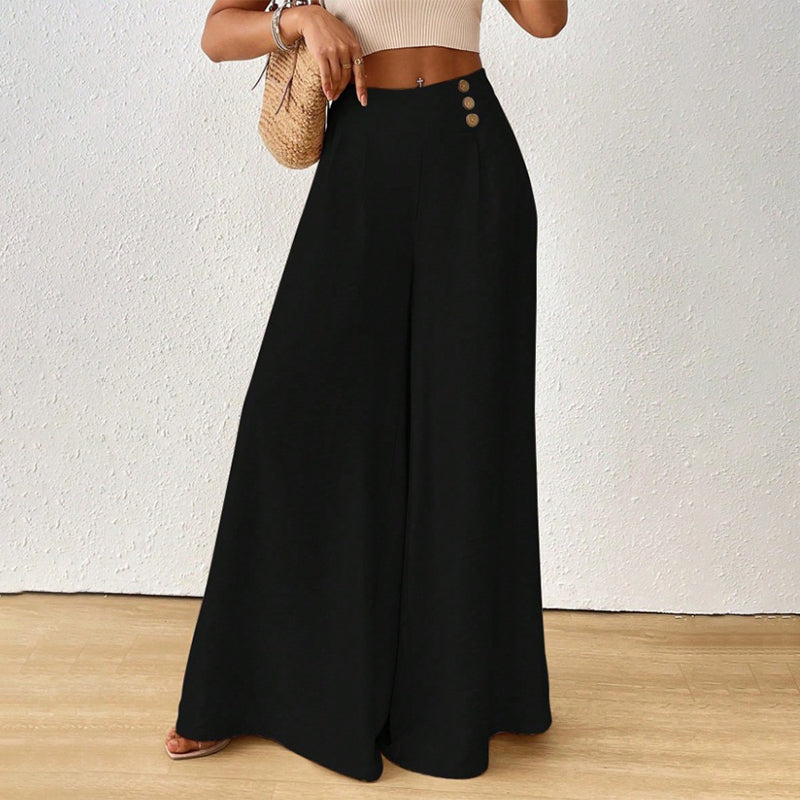 ✨ Pantalon Large Femme – Coupe Fluide, Ample & Élégante