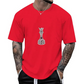 ♟️ T-Shirt Homme à Col Rond – Imprimé Échecs Original & Style Moderne