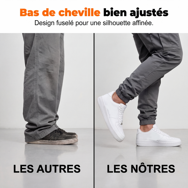 ✨ Jogger Cargo Homme – Coupe Décontractée & Multiples Poches