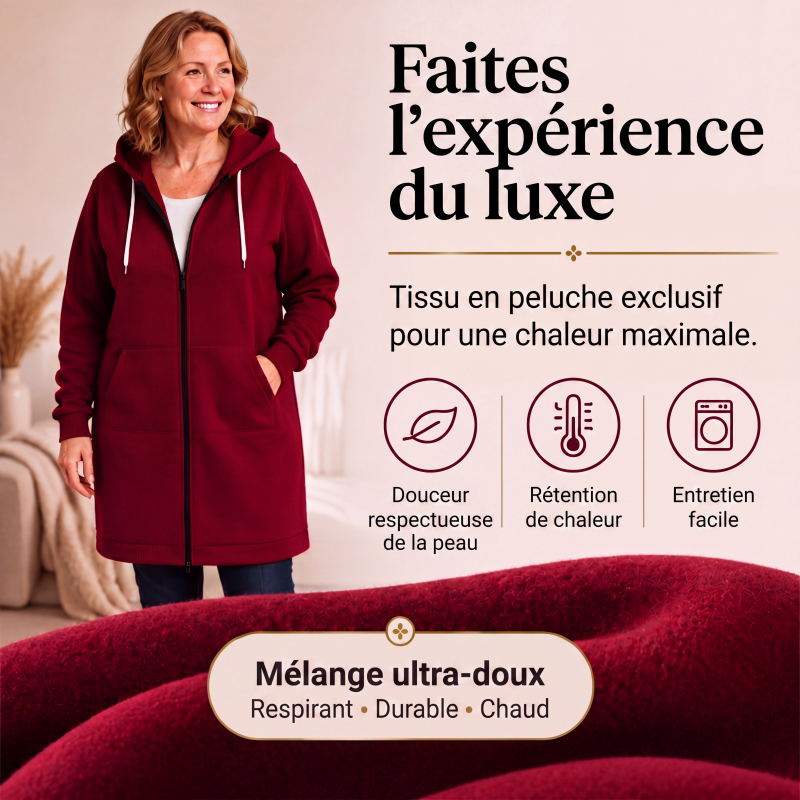📢📢 Prix spécial de cette semaine : 19,98 $ !!🔥🔥✨ Sweats à capuche en polaire à fermeture éclair pour femmes