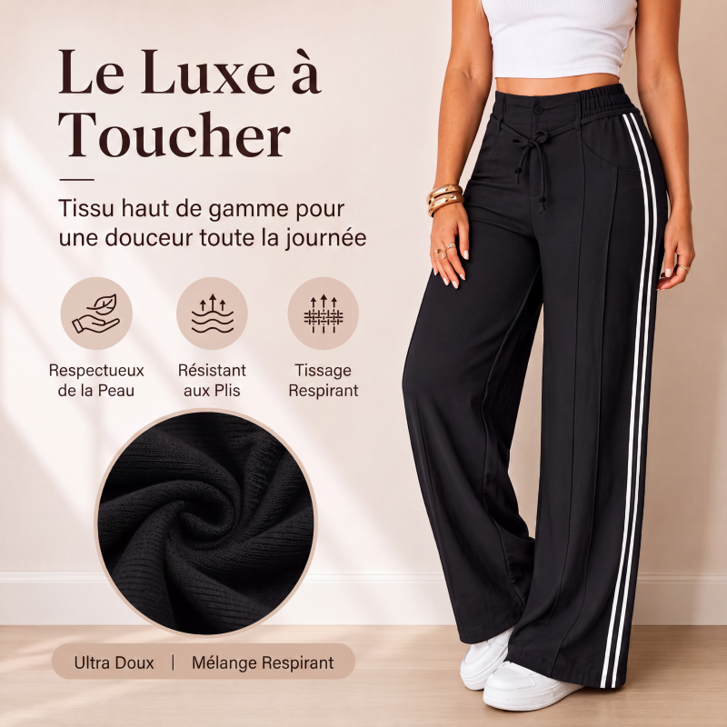 🌙 OFFRE LIMITÉE -50% ! 💕 Pantalon large à cordon pour femme