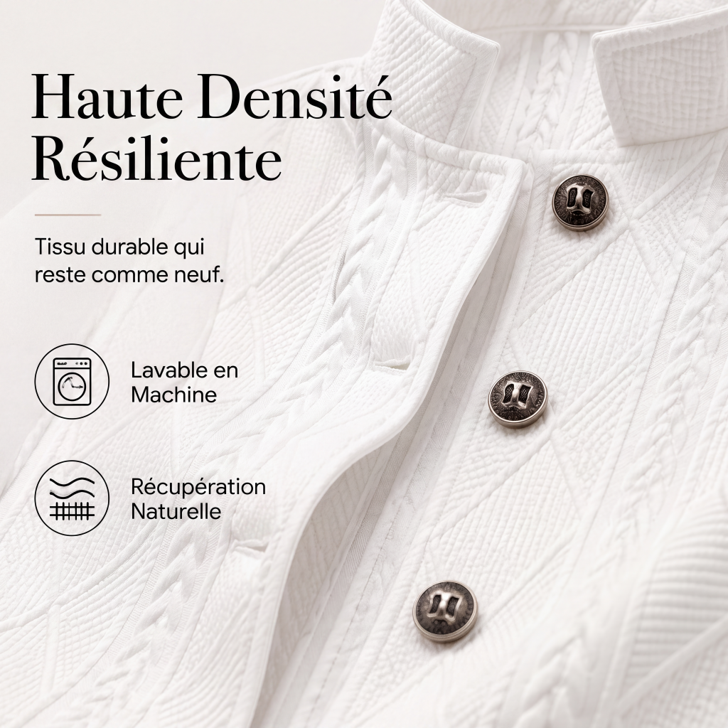 ✨ OFFRE PRIVILÈGE · -50 % | Blazer Femme Texturé à Col Montant