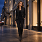 ✨ OFFRE PRIVILÈGE · -50 % | Blazer Femme Texturé à Col Montant