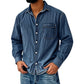 📢📢50% DE RÉDUCTION !! ⏰ Chemise en denim délavé rétro pour homme