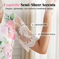 Robe Femme à Imprimé Floral et Manches en Dentelle