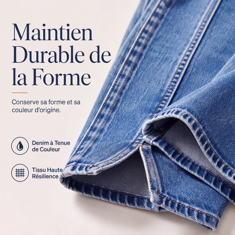 🌸 OFFRE LIMITÉE –50% ! ✨ Jeans taille haute jambes larges pour femme