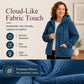 Sweat à capuche ample en sherpa pour femme