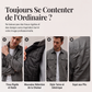 Veste à damier pour homme en faux daim