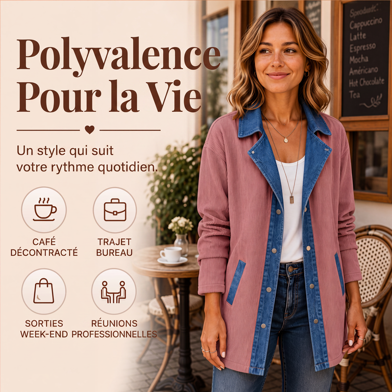 🧥 UNE TOUCHE QUI CHANGE TOUT | Veste Patchwork Esprit Denim -50%