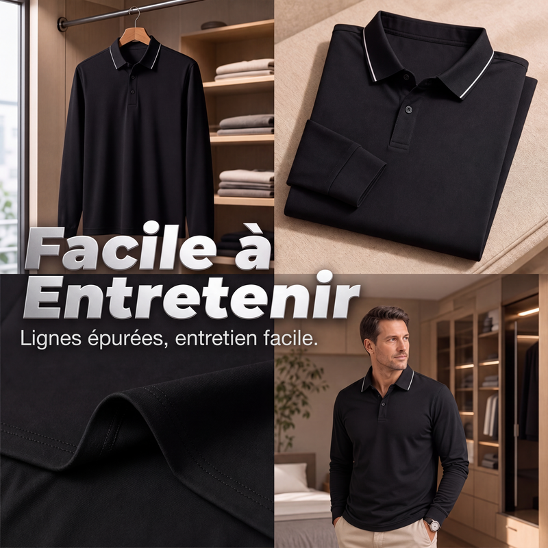 Polo de sport de golf à manches courtes pour homme