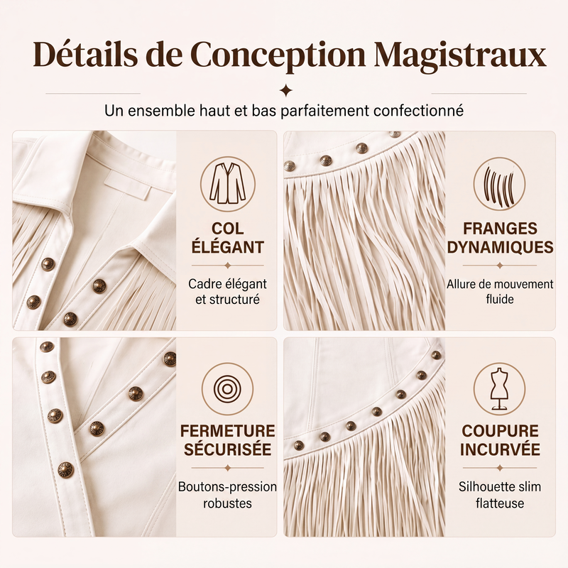 Robe longue à manches longues et franges pour femme, coupe ajustée
