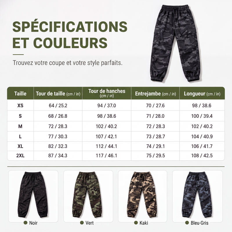 Pantalons cargo pour femme, joggings d'extérieur légers