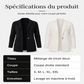 Cardigan en maille à col tailleur pour femme