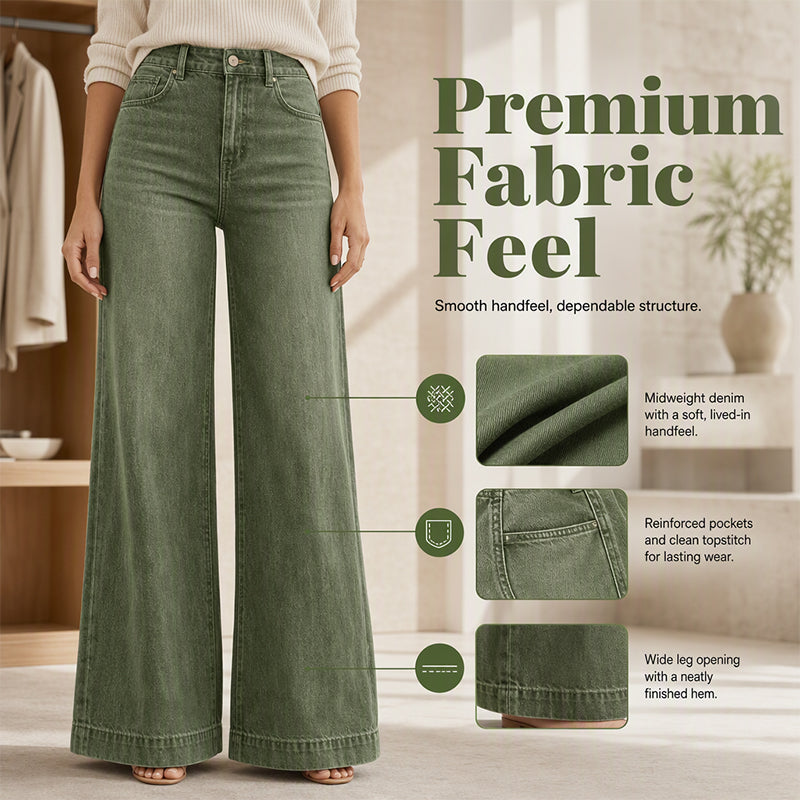 👖 Des jambes qui paraissent plus longues, un confort optimal | Jean vintage pour femme, taille haute et coupe large