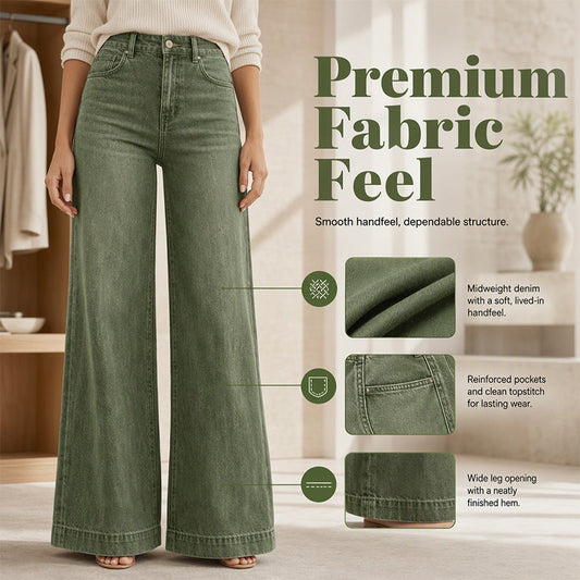 👖 Des jambes qui paraissent plus longues, un confort optimal | Jean vintage pour femme, taille haute et coupe large