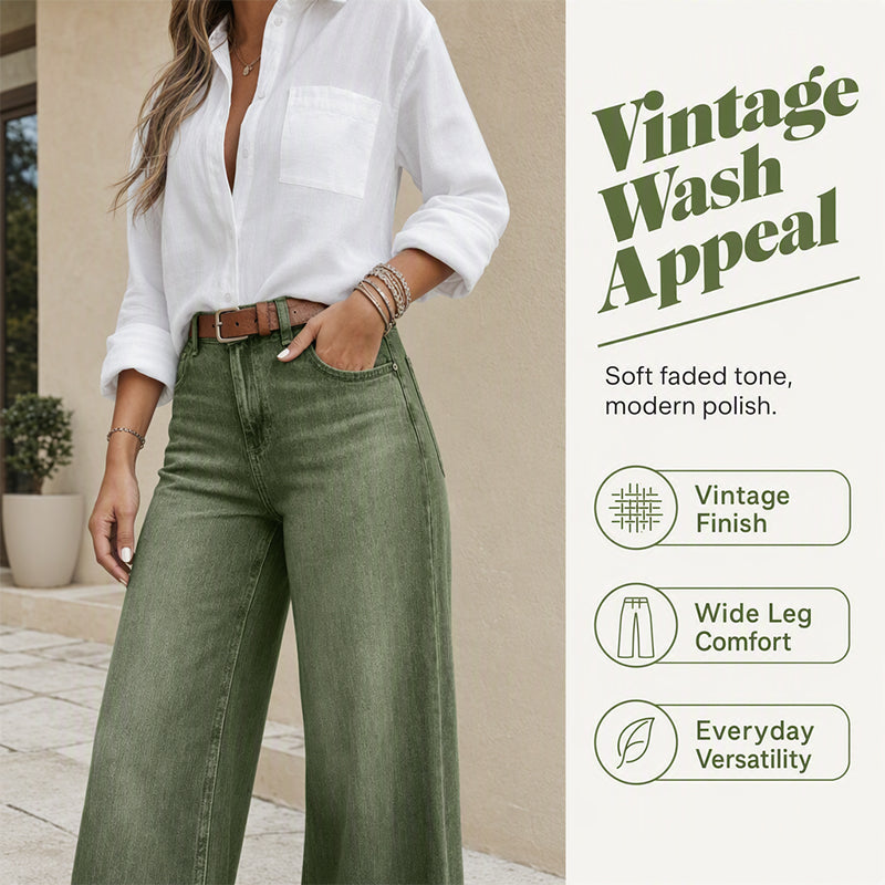 👖 Des jambes qui paraissent plus longues, un confort optimal | Jean vintage pour femme, taille haute et coupe large