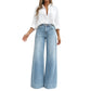 👖 Des jambes qui paraissent plus longues, un confort optimal | Jean vintage pour femme, taille haute et coupe large